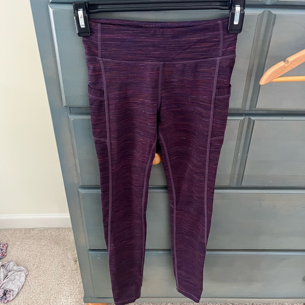 Athleta Girl Maroon Leggings